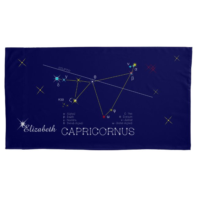 Constellation CAPRICORNUS unique, impressive Pillow Case (Front)