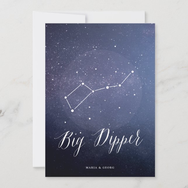 Constellation Celestial Table Number Big Dipper (Front)