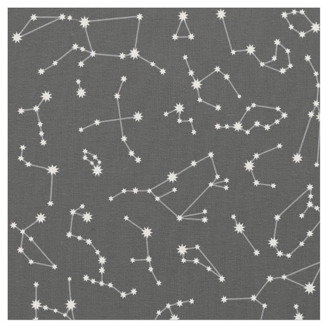 Constellation Fabric – Charcoal (Close Up)