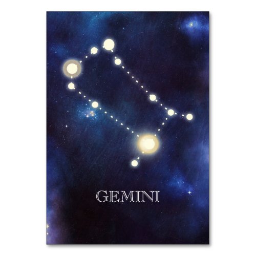 Constellation  Gemini  Wedding Table Number