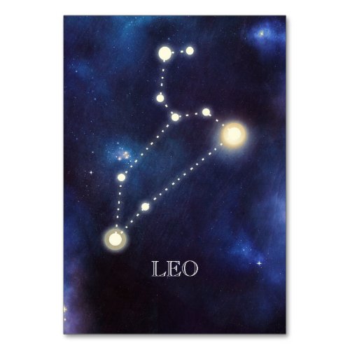 Constellation  Leo  Wedding Table Number