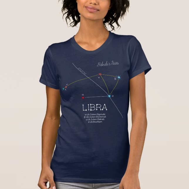 Constellation LIBRA unique, impressive T-Shirt (Front)
