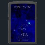 Constellation LYRA unique, elegant Zippo Lighter<br><div class="desc">According to ancient Greek theory, Lyra is the lyre of Orpheus. It was manufactured by Hermes from a tortoiseshell, sold to Apollo for a good price because it was just the innovative musical instrument and the first lyre ever. Very good, charming and unique product. Funny, unique, elegant Zippo lighter. Customizable...</div>