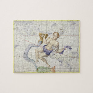 Constellation of Aquarius, plate 9 from 'Atlas Coe Jigsaw Puzzle