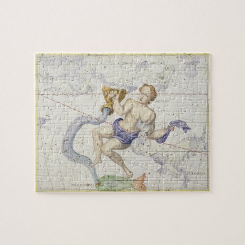 Constellation of Aquarius plate 9 from Atlas Coe Jigsaw Puzzle