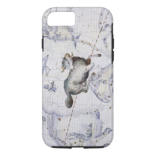 Constellation of Aries plate 4 from Atlas Coeles iPhone 87 Case