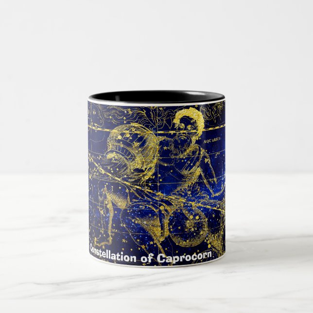 Constellation of Capricorn Two-Tone Coffee Mug (Center)