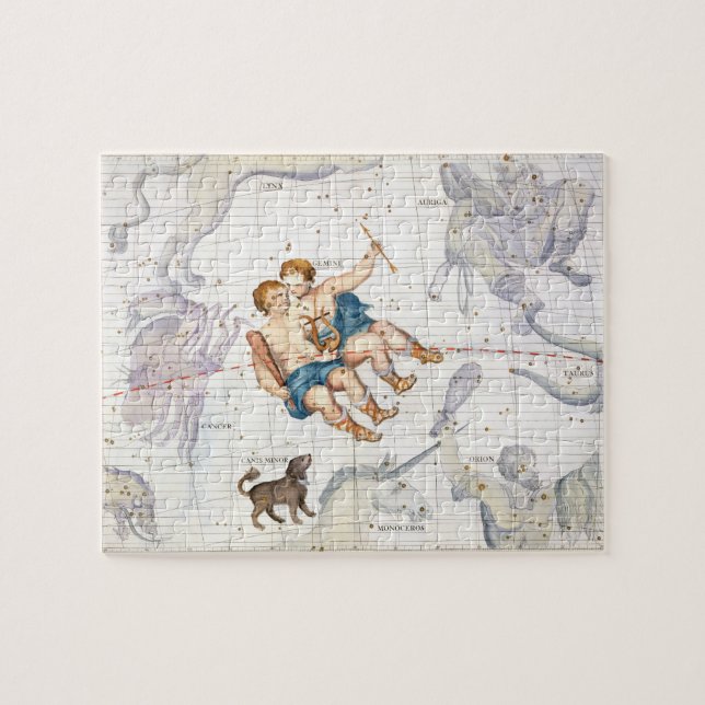Constellation of Gemini with Canis Minor, plate 13 Jigsaw Puzzle (Horizontal)