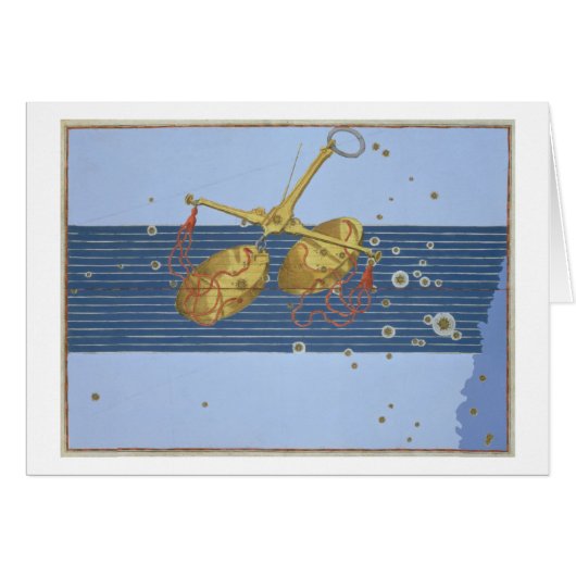Constellation of Libra, from 'Uranometria' by Joha Cards (Front Horizontal)