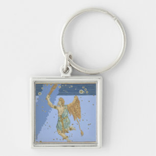 Constellation of Orion, from 'Uranometria' by Joha Keychain