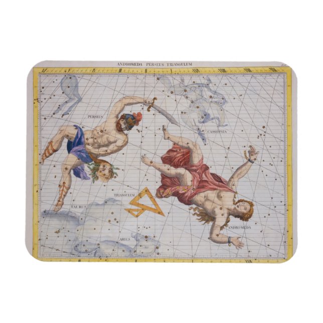 Constellation of Perseus and Andromeda, from 'Atla Magnet (Horizontal)