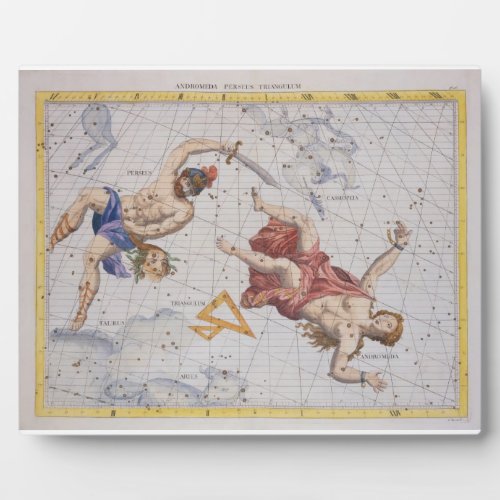 Constellation of Perseus and Andromeda from Atla Plaque