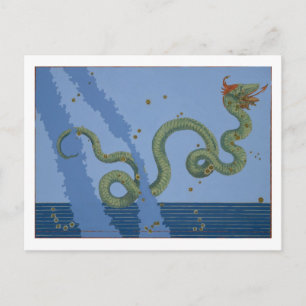Constellation of Serpens Caput and Serpens Cauda, Postcard