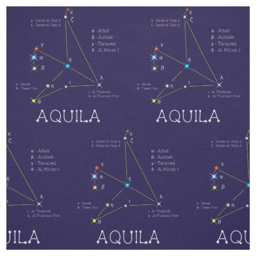 Constellation Of Stars Aquila Or Eagle Fabric