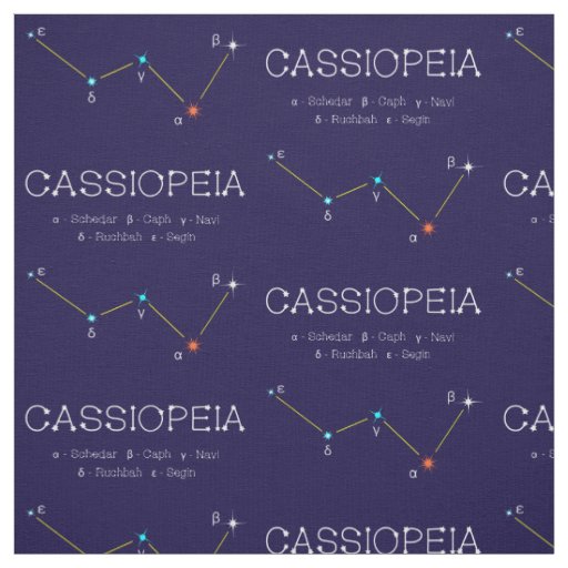 Constellation Of Stars Cassioipeia Fabric