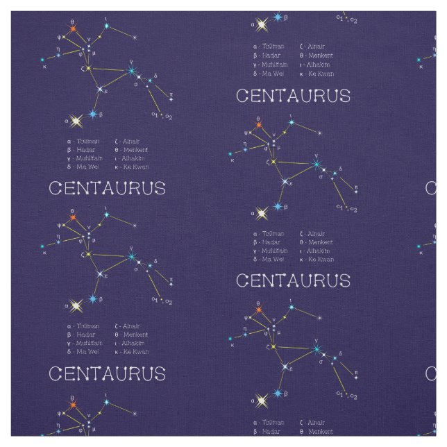 Constellation Of Stars Centaurus Fabric (Swatch)