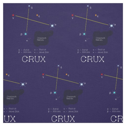 Constellation Of Stars Crux Or Cross Fabric