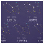 Constellation Of Stars Lepus Or Rabbit Fabric