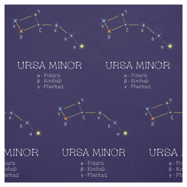 Constellation Of Stars Ursa Minor Fabric (Swatch)