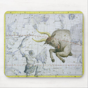 Constellation of Taurus, plate 2 from 'Atlas Coele Mouse Pad