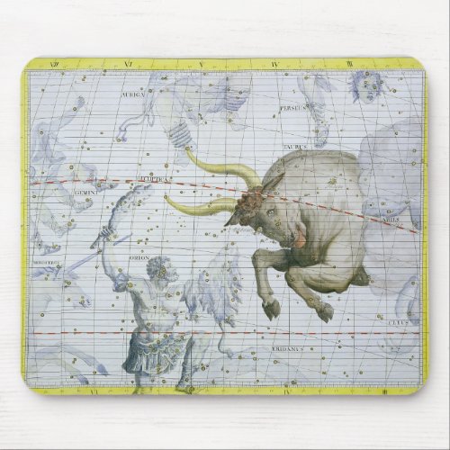 Constellation of Taurus plate 2 from Atlas Coele Mouse Pad