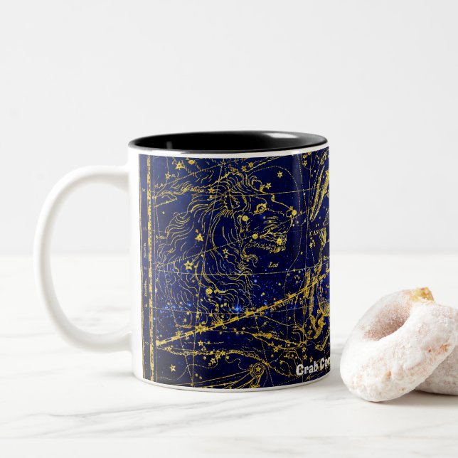 Constellation of the Crab Two-Tone Coffee Mug (With Donut)