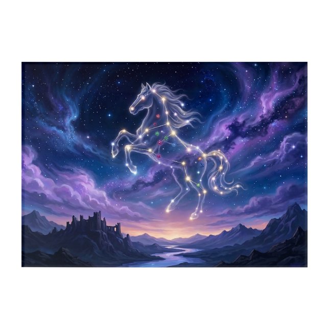 Constellation of the Valiant Steed Acrylic Print (Front)