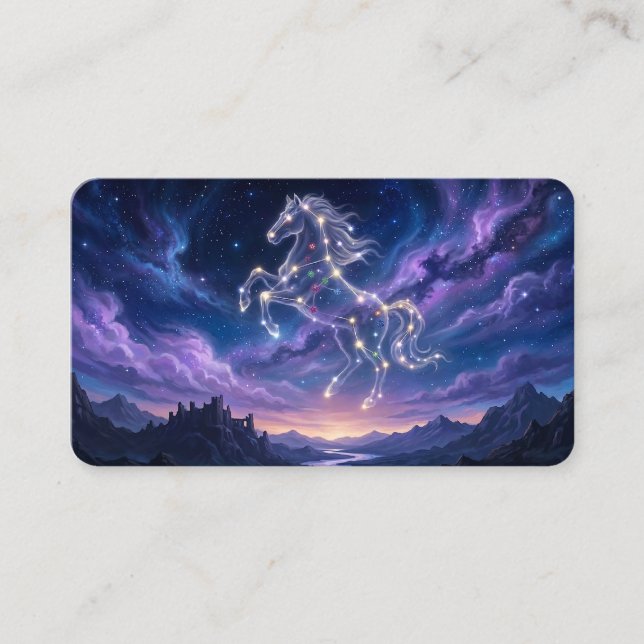Constellation of the Valiant Steed Bookmark Business Card (Front)
