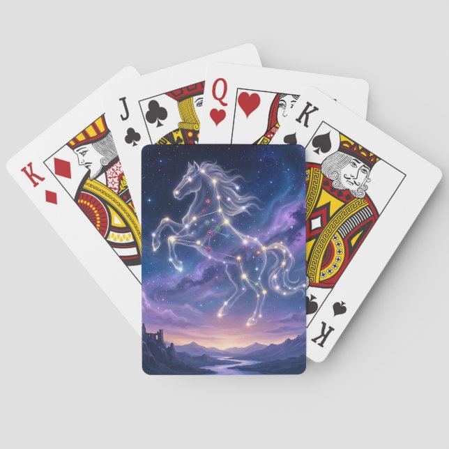 Constellation of the Valiant Steed Poker Cards (Back)