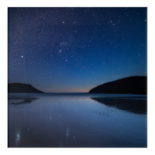 Constellation Orion Reflection on Beach Acrylic Print