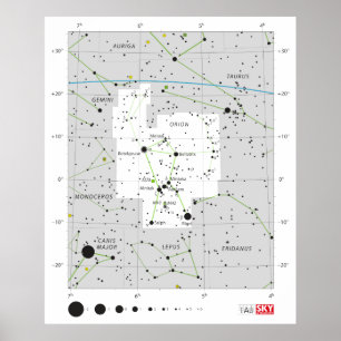 Constellation Orion The Hunter Chart