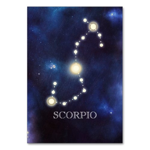 Constellation  Scorpio  Wedding Table Number