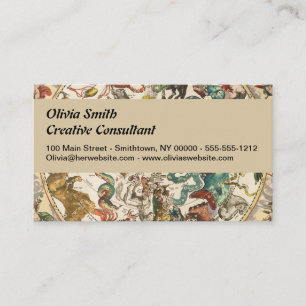 Constellation Sky Celestial Zodiac Star Map Business Card
