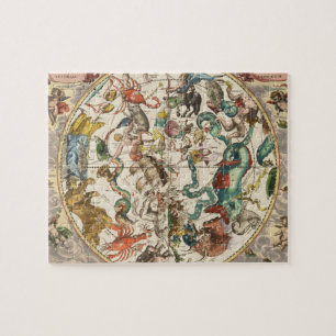 Constellation Sky Celestial Zodiac Star Map Jigsaw Puzzle