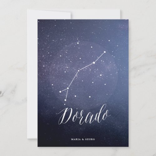 Constellation Star Celestial Table Number Dorado