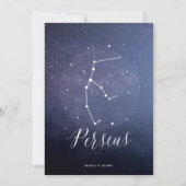 Constellation Star Celestial Table Number Perseus (Back)