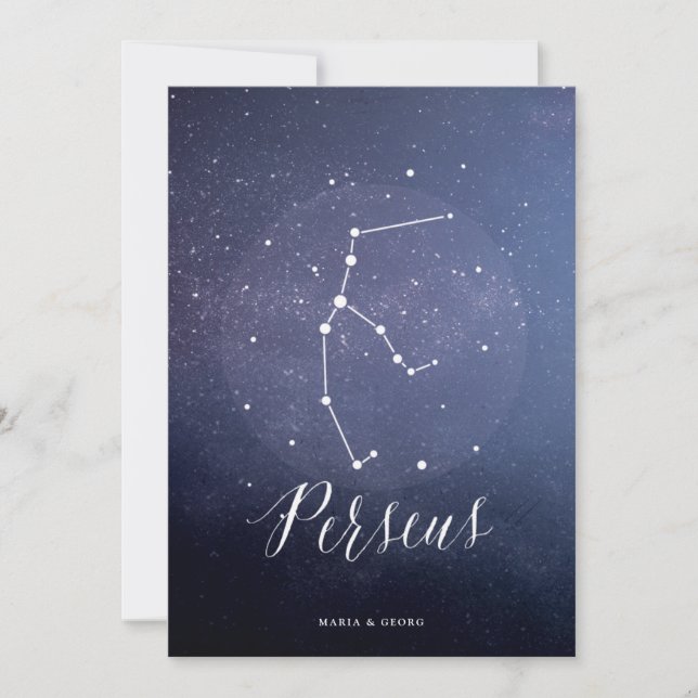 Constellation Star Celestial Table Number Perseus (Front)