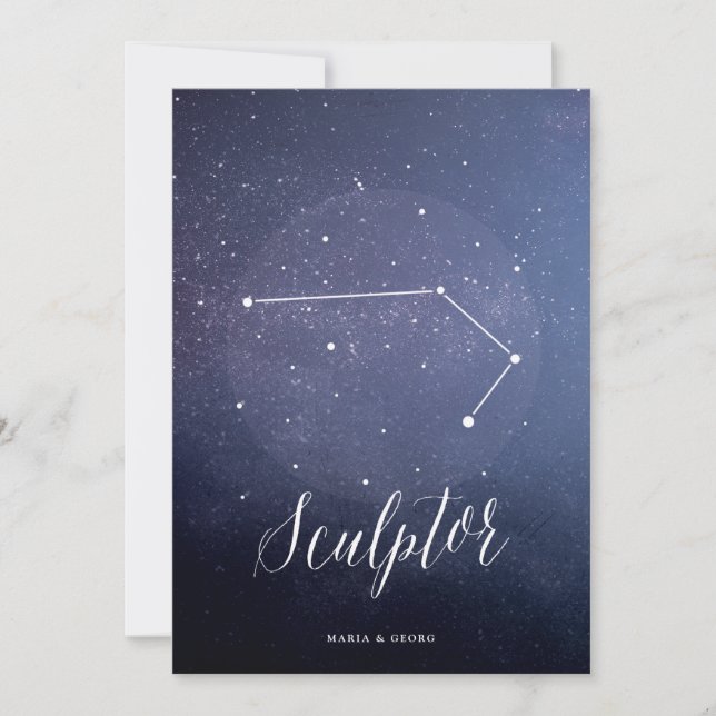 Constellation Star Celestial Table Number Sculptor (Front)