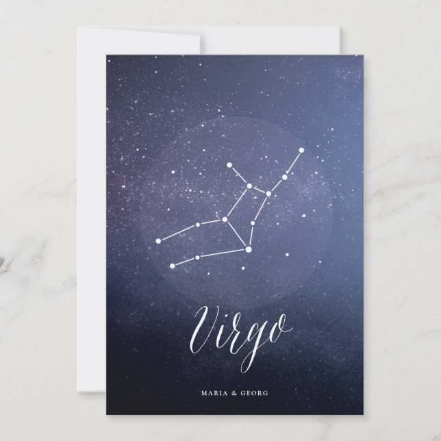 Constellation Star Celestial Table Number Virgo (Front)