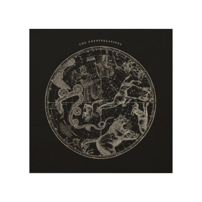 Constellation Star Map Wall Art (Front)