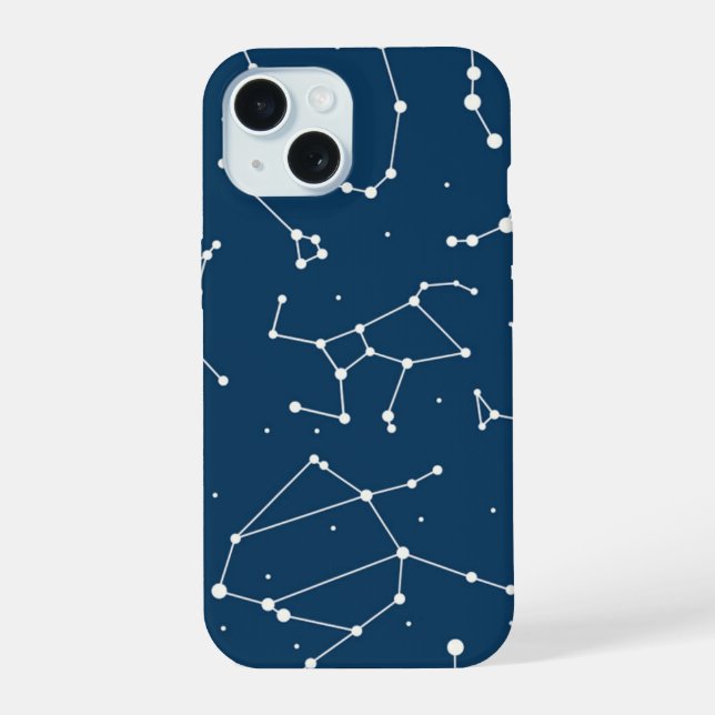 Constellation Star Pattern iPhone 15 Case (Back)