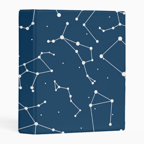 Constellation Star Pattern Mini Binder