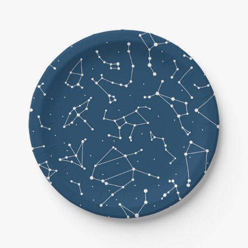 Constellation Star Pattern Paper Plates