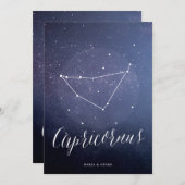 Constellation Star Table Number Capricornus (Front/Back)