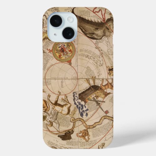 Constellation Stars Southern Sky Vintage Astronomy iPhone 15 Case