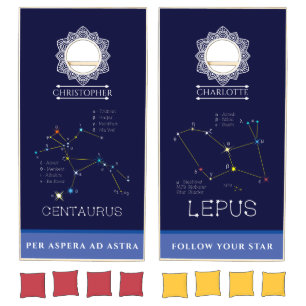 Constellations Centaurus And Lepus Cornhole Set