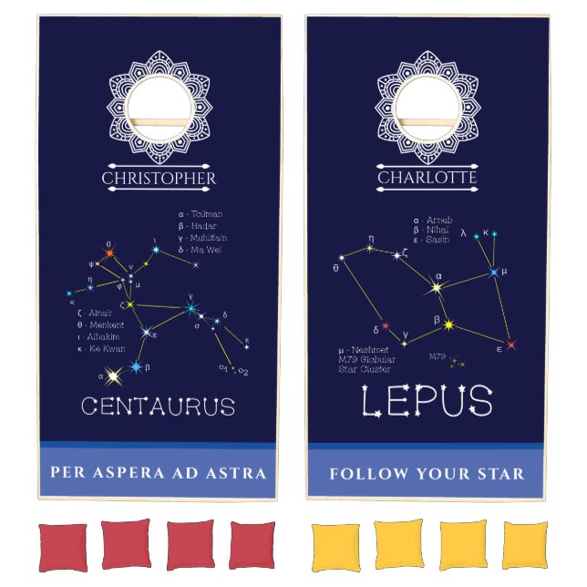 Constellations Centaurus And Lepus Cornhole Set (Set)