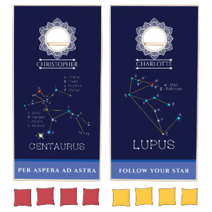Constellations Centaurus And Lupus Cornhole Set