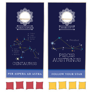 Constellations Centaurus And Piscis Austrinus Cornhole Set