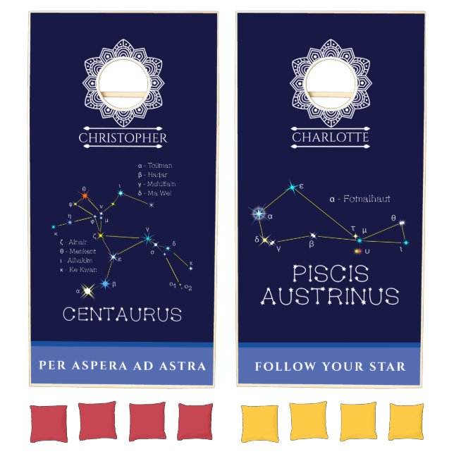 Constellations Centaurus And Piscis Austrinus Cornhole Set (Set)